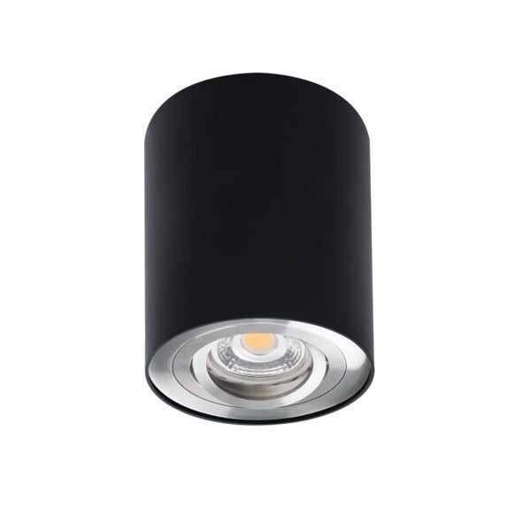 Reflektor sufitowy Spot BORD czarno-srebrny 1xGU10x10W wym: 12,5 x 9,5 x 9,5 cm IP20 Kanlux