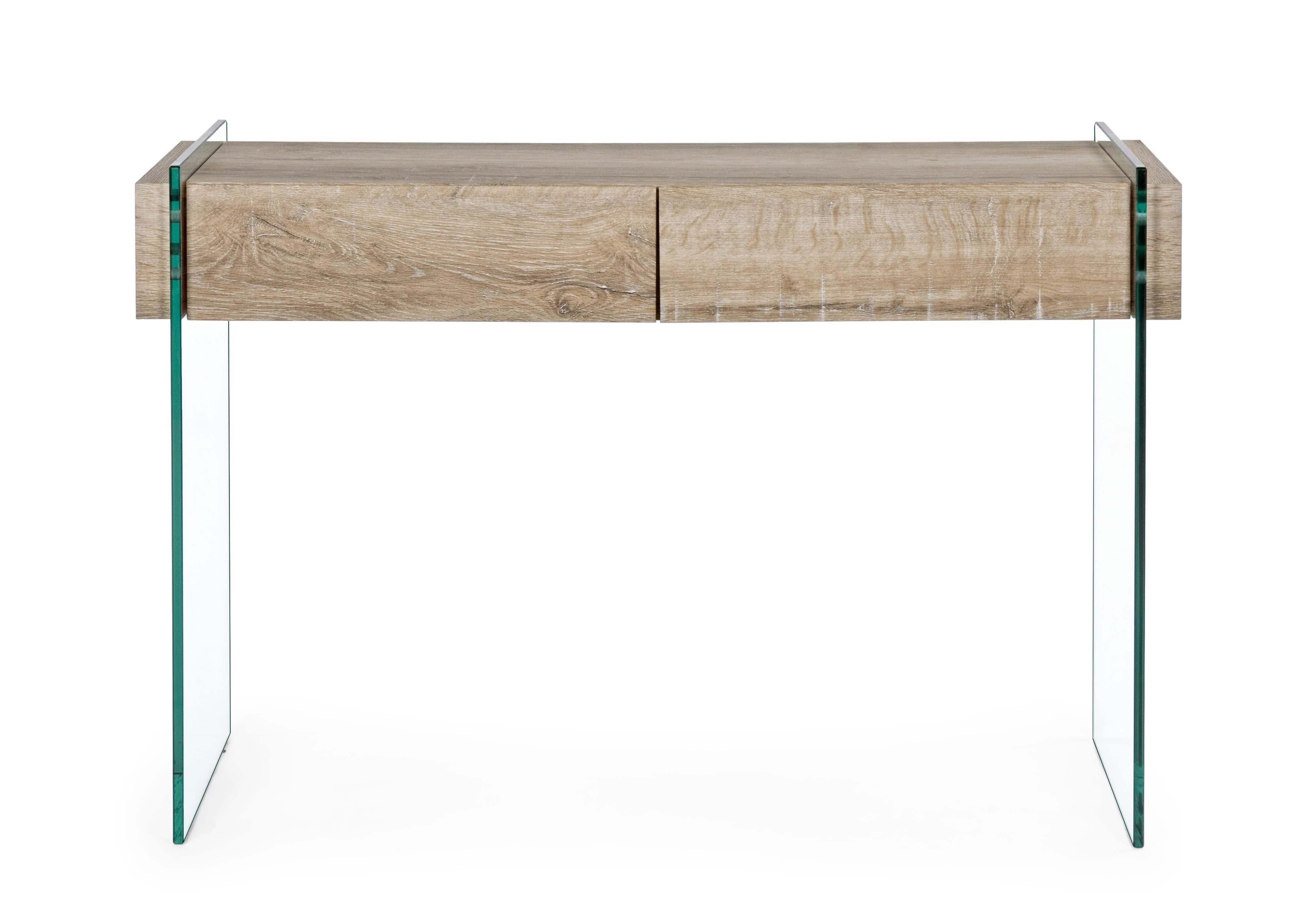 Console moderne en bois 2 tiroirs 110x40x75h cm - 2