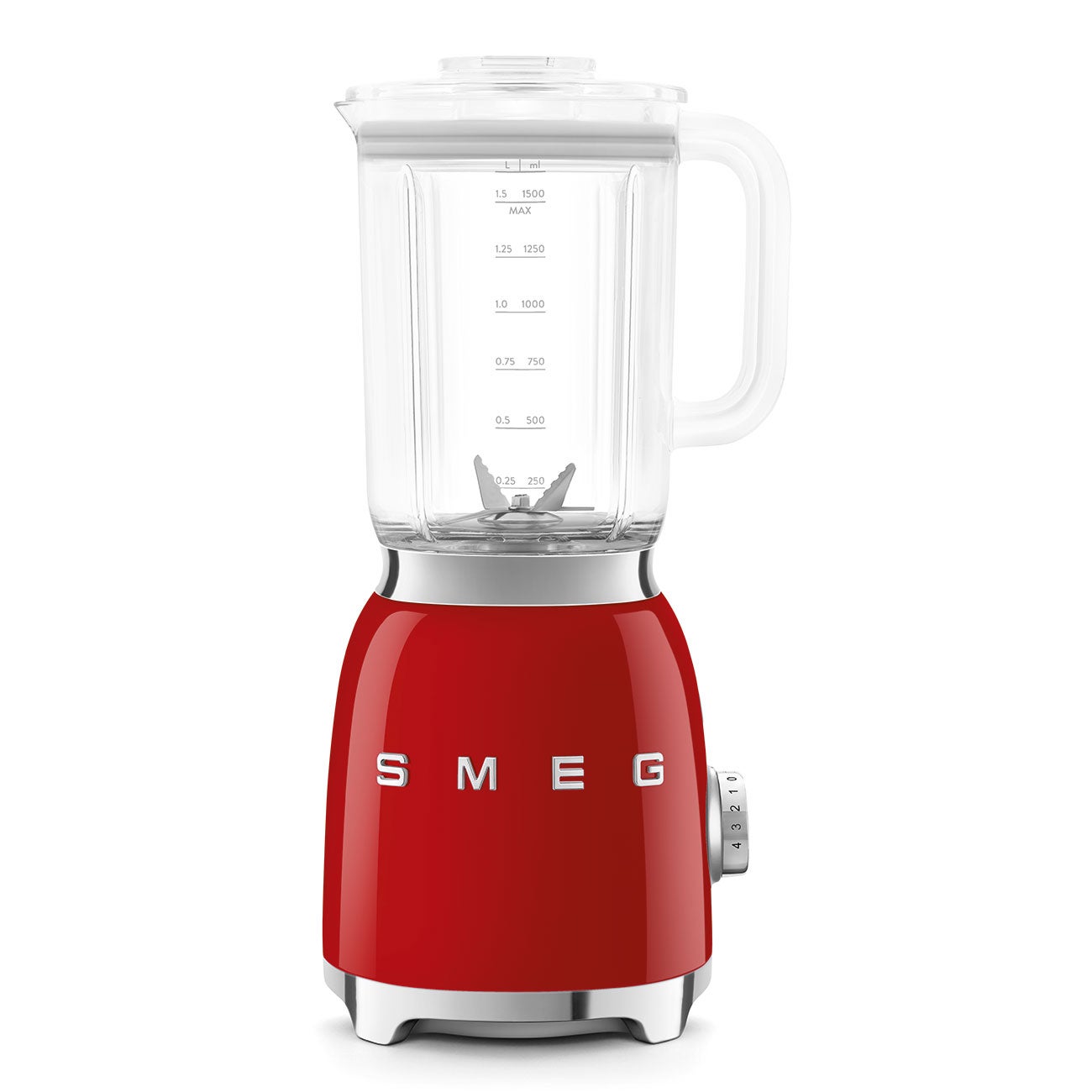 SMEG BLF03RDEU Estética 50's Style Batidora de Acero Inoxidable 800 W Rojo - Imagen 3