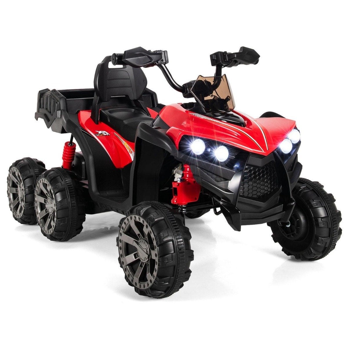 Mini Quad Électrique 1000W Rouge - 25 Km/h - Enfant 4-10 Ans - Autonomie 19 Km - Tout Terrain