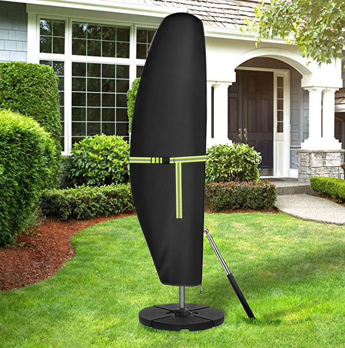 Pokrowiec na parasol ogrodowy boczny Oxford styl bananowy do parasoli z masztem teleskopowym o wysokości cm ogród balkon x x cm