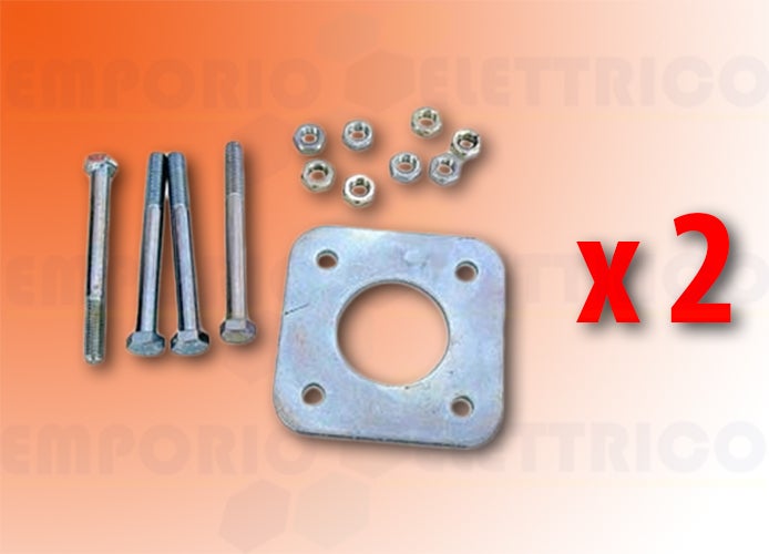 faac plaque de fondation pour colonnette safebeam et xp 15 737637 (2 pc) - 2