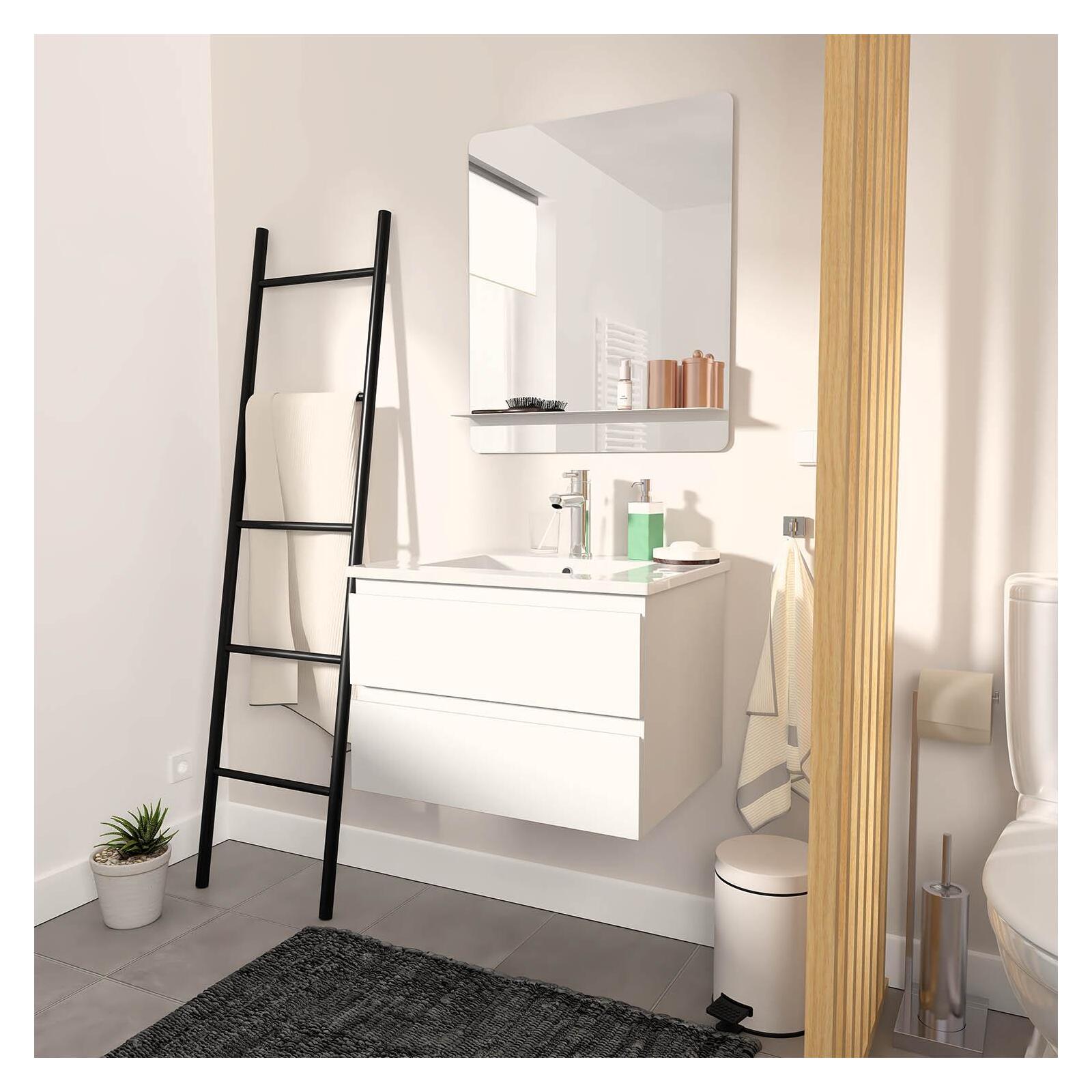 Meuble simple vasque 60cm SORRENTO + vasque - 5