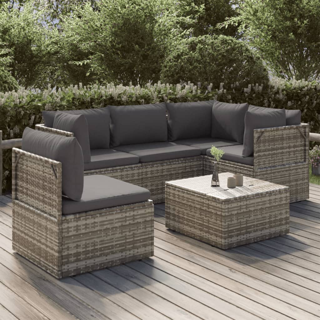 Générique Salon De Jardin Avec Coussins 3 Pcs Gris Clair Résine Tressée,Éléments Pour Canapés Modulables De Jardin,27KG-3250999