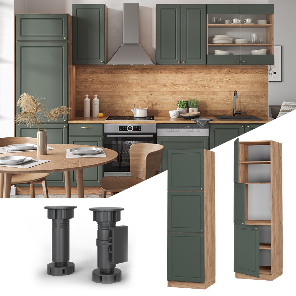Vicco Meuble pour four Fame-Line, Vert Or Campagne, 60cm - 2