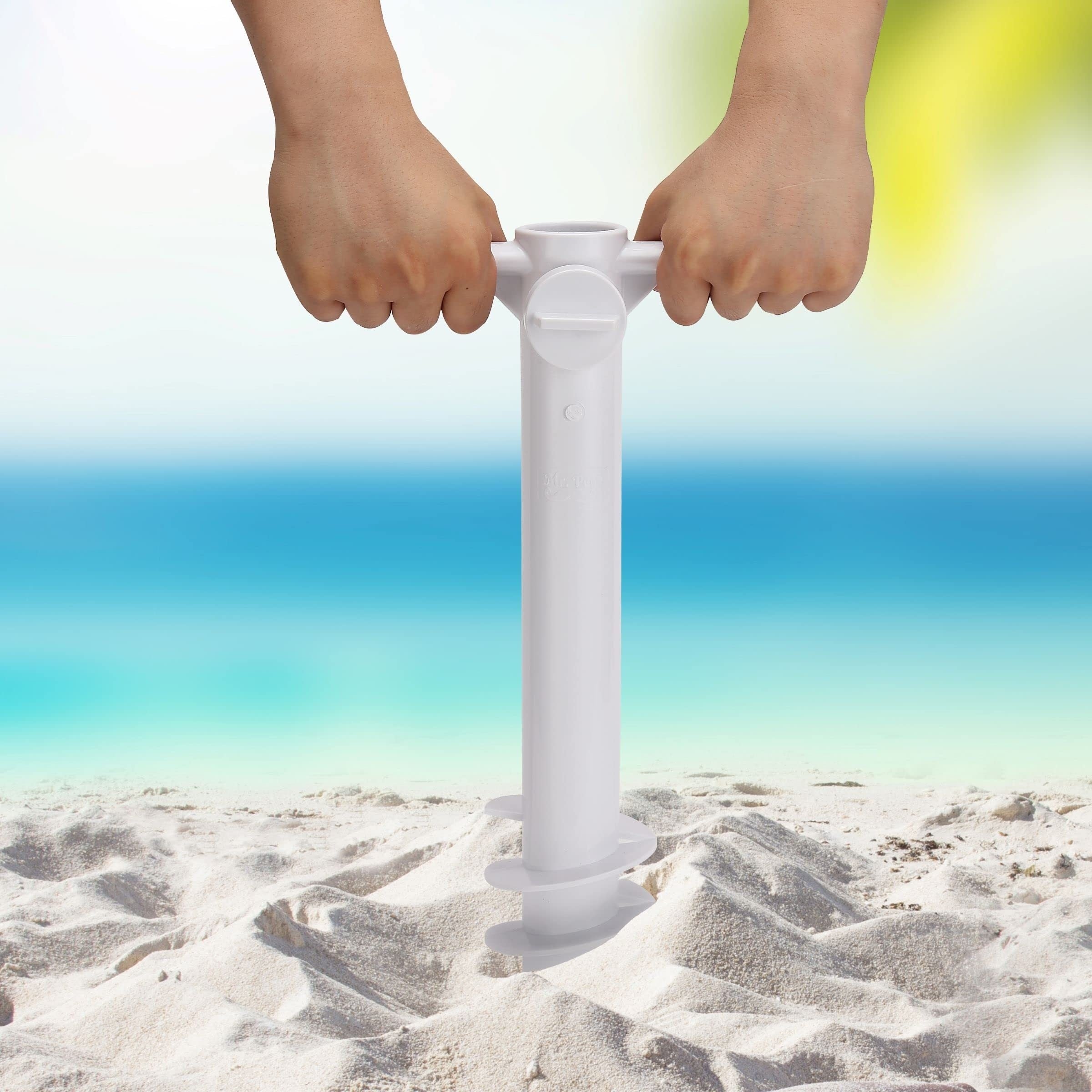 LXYYDS Support De Parasol Avec Ancrage Sol - Amovible, Réglable Et Stable - Pour Jardin, Plage, Pêche - En Acier Inoxydable