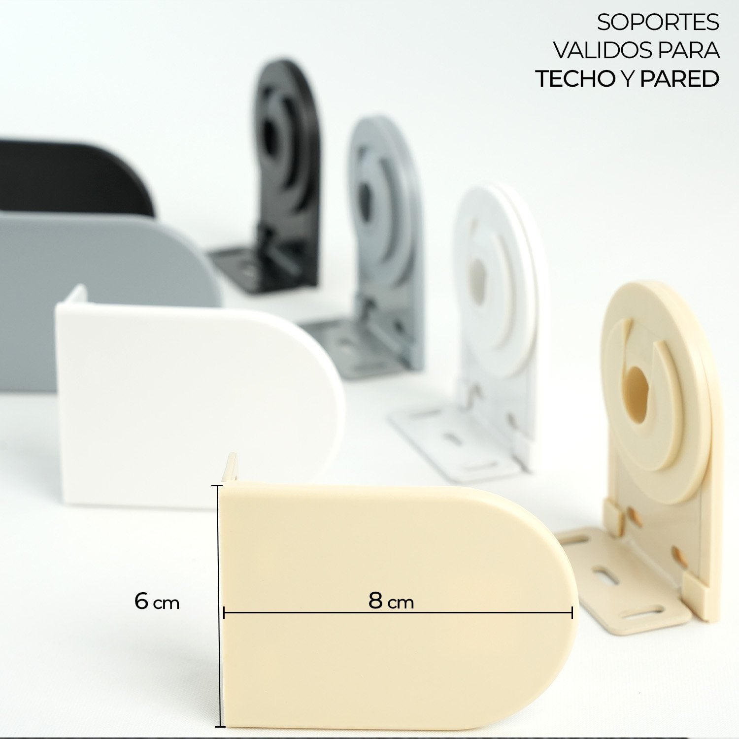 Estore de rolo opaco branco 120x150cm. - 6