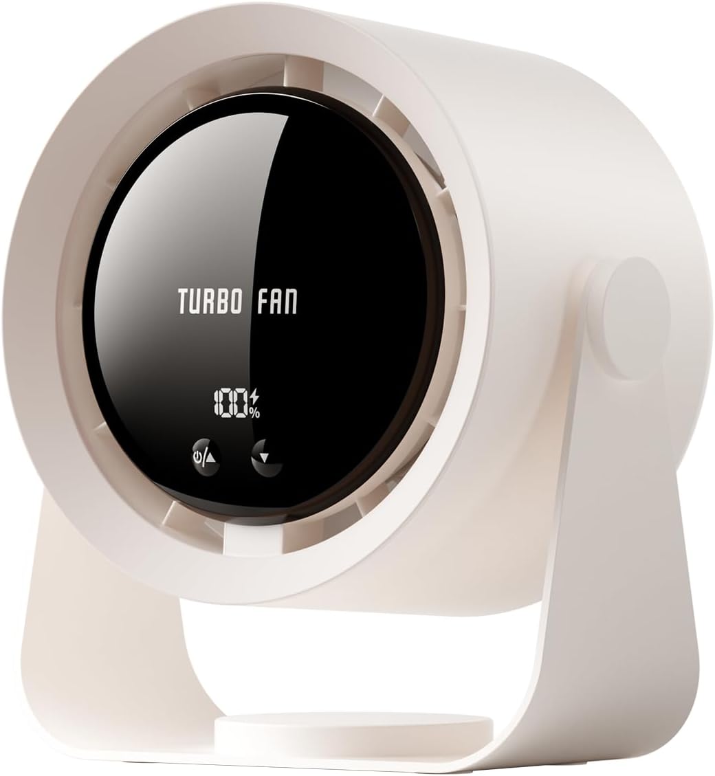 Ventilateur de bureau silencieux rechargeable avec batterie 5400mAh et — free download