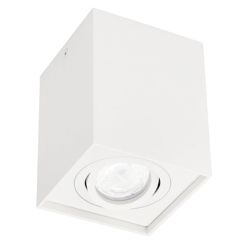 Oprawa natynkowa sufitowa Pallad 1 White GU10 kwadratowa biała EDO SOLUTIONS