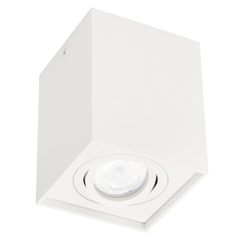 Oprawa natynkowa sufitowa Pallad 1 White GU10 kwadratowa biała EDO SOLUTIONS