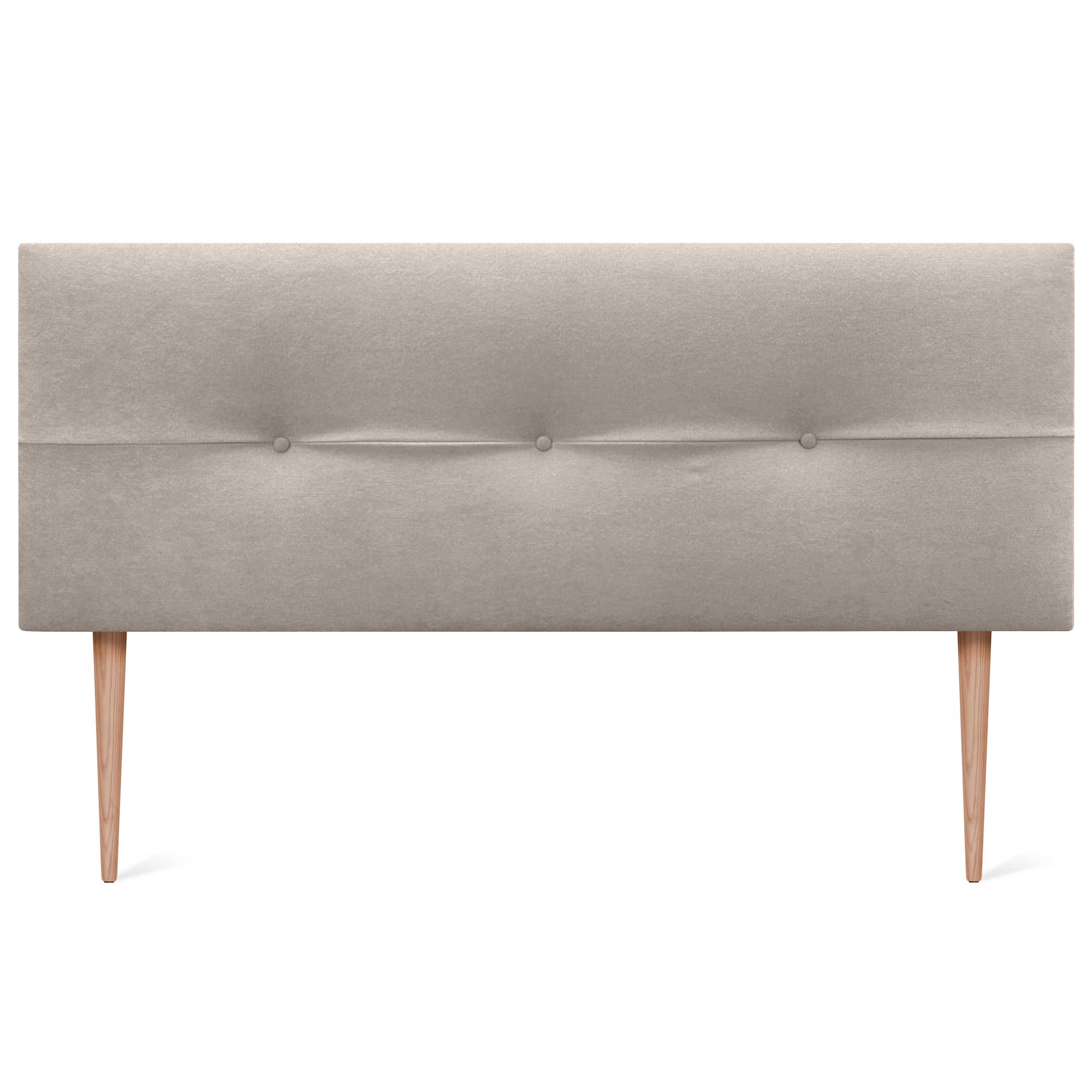 DHOME Cabeceira de Tecido AQUALINE Pro Com Pés cabeceiras Cabeceira estofada Cama de Luxo (Bege, 160cm) - 3