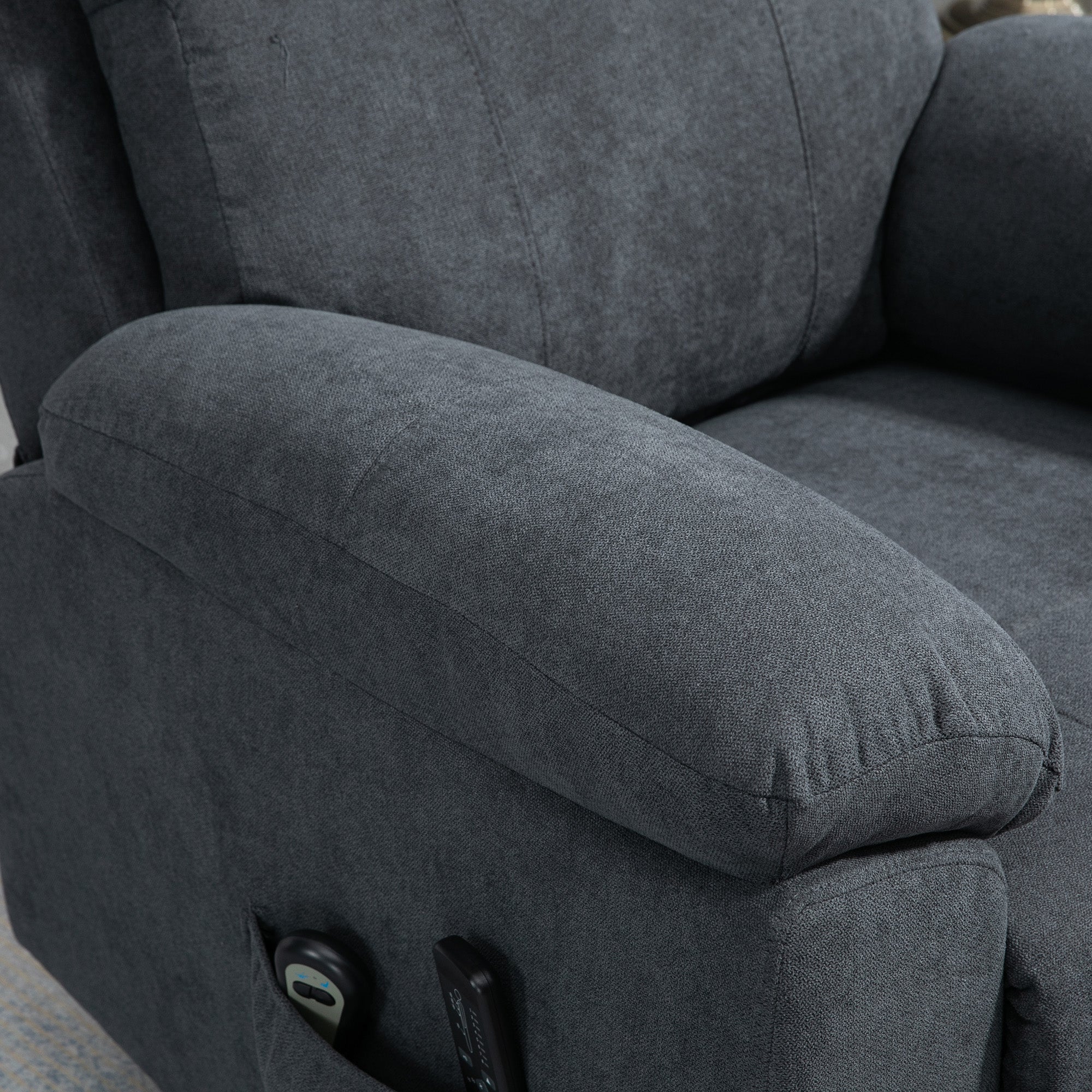 Fauteuil releveur électrique Polyester au toucher lin HOMCOM - 8