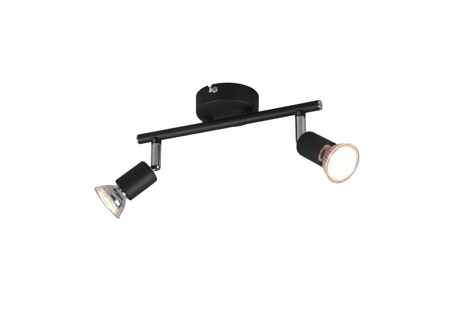 Reflektor sufitowy PARIS czarna 2 x GU10 x 35W wym:13,5x25x8cm RL