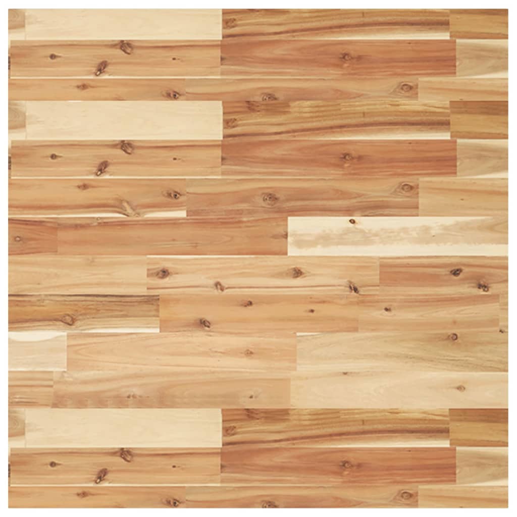 Tablero de mesa | tablero de escritorio | superficie de mesa cuadrado madera maciza acacia 70x70x4 cm cfw76023