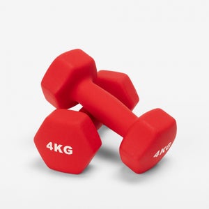 SPORTNOW Set 2 Manubri a 12 Lati da 2x10 kg in Metallo e Gomma, Set Manubri Palestra con Impugnatura Antiscivolo, 26x13x13 cm, Nero