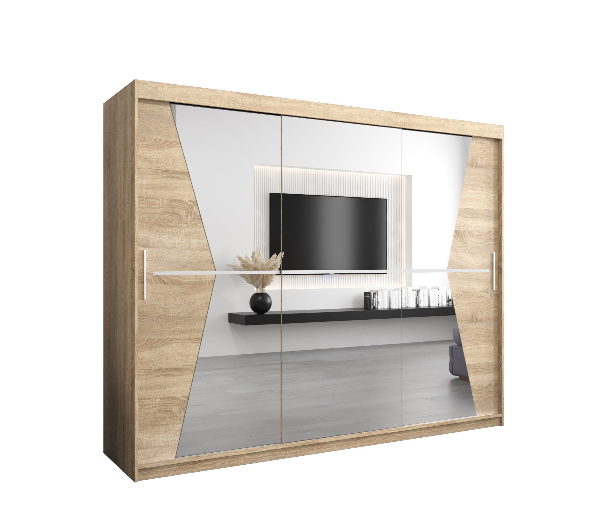 Szafa przesuwna garderoba MAROKO 250 x 62 x 200 cm Sonoma - Abiks Meble