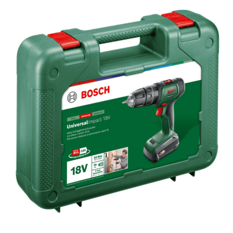Wiertarka Bosch UniversalImpact 18V funkcja udaru i bateria litowa - 3