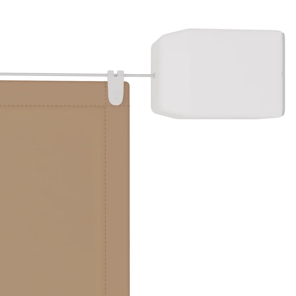 Auvent vertical Taupe 140x420 cm Tissu oxford - 4
