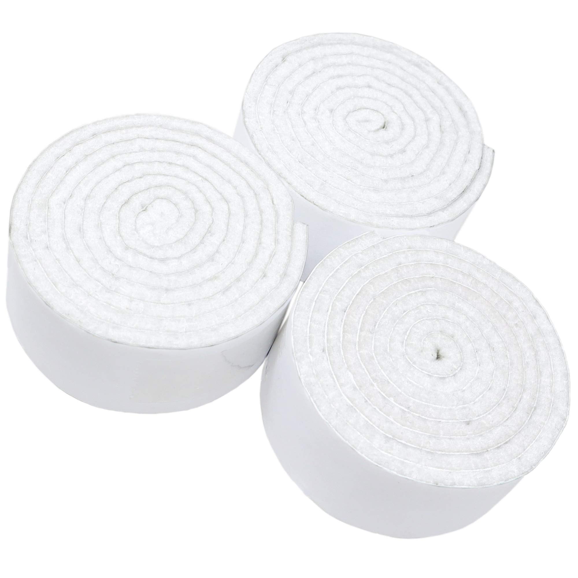 Adsamm Feltro Autoadesivo In Rotolo - 3 Rotoli Nero, 24x1000 Mm, Spessore 3.5 Mm, Per Protezione Mobili E Pavimenti