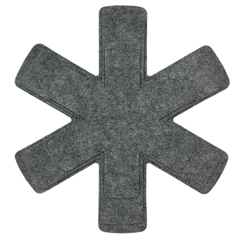 Set 6 Sottopentola Intrecciati In Cotone 20 Cm Con Supporto, Resistenti Al Calore, Antimacchia, Per Cucina - 3