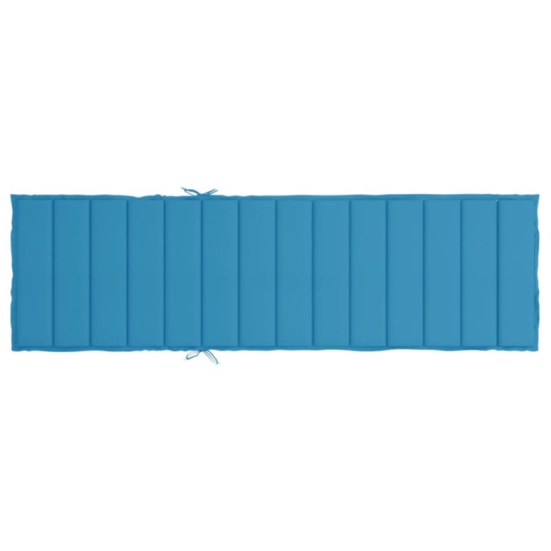 Cojín de tumbona de tela Oxford azul 200x50x3 cm vidaXL - 5