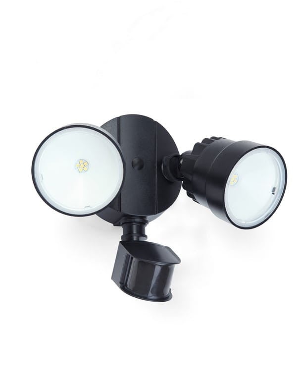 Kinkiet zewnętrzny LED SHRIMP 15W 5000K 1360lm tworzywo sztuczne czarny wym:20,4x18,1x26,1cm IP54 Lutec