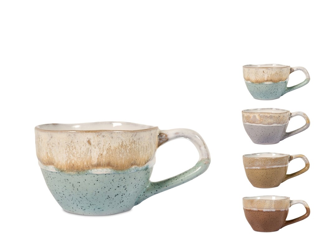GRUSS & CO Tazza Conica In Gres 43 Cl Con Scritta Umoristica: "Caffè - Perché Per Il Vino è Troppo Presto!" - 3