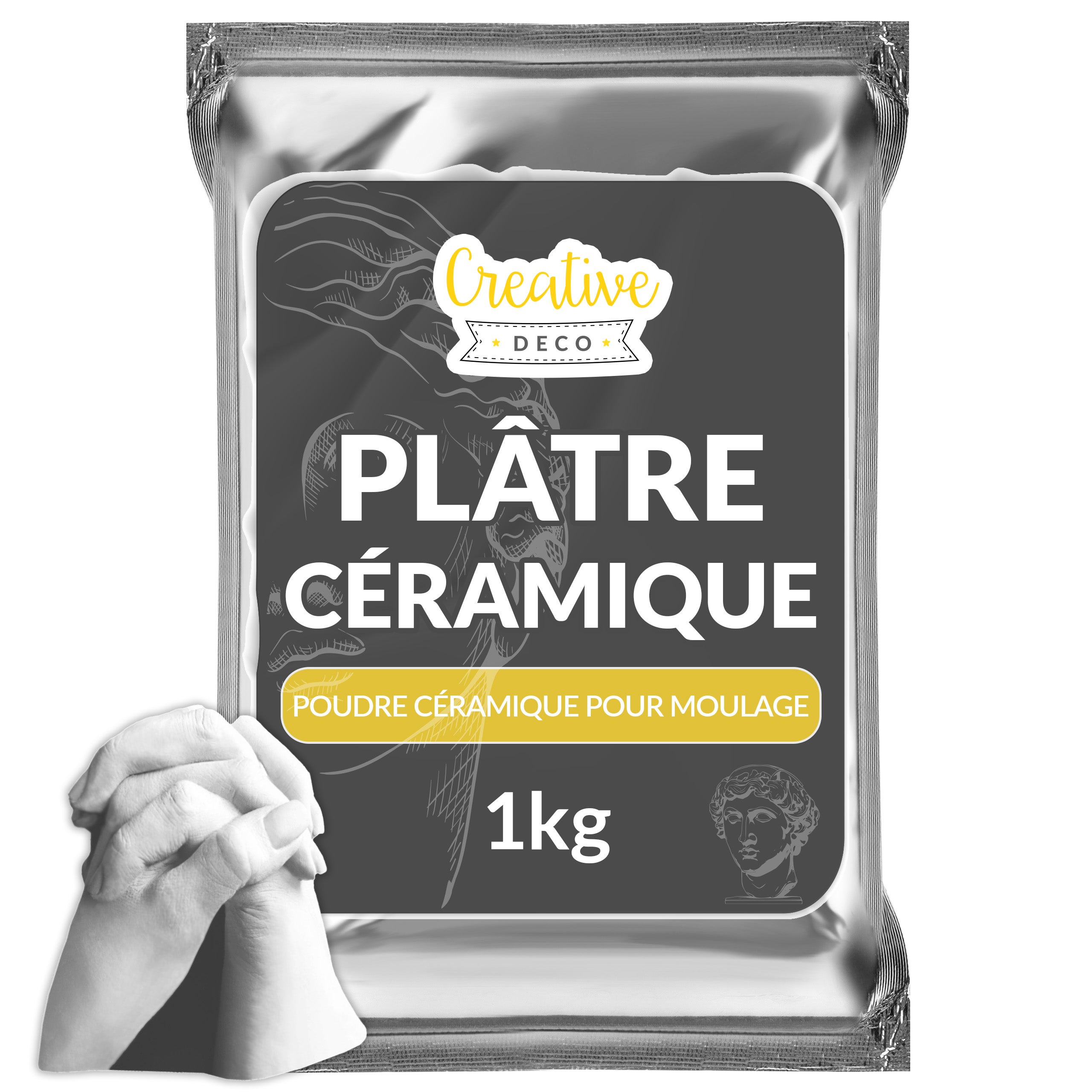 Alginate De Moulage 6 Kg, Poudre Hypoallergénique à Base D'algues Pour Modelage
