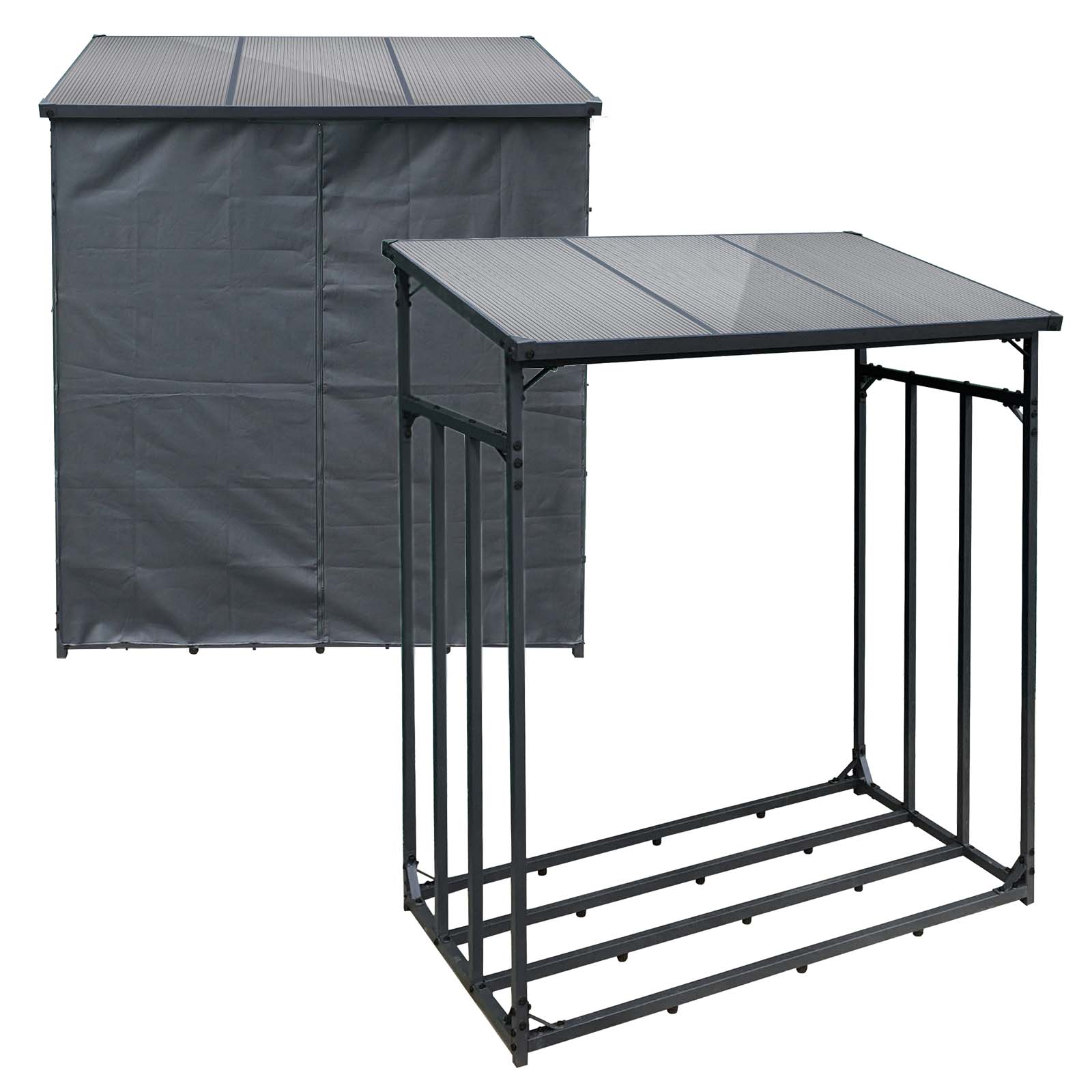Support à Bois En Fer Noir - Intérieur/extérieur - 24 Pouces - Neuf