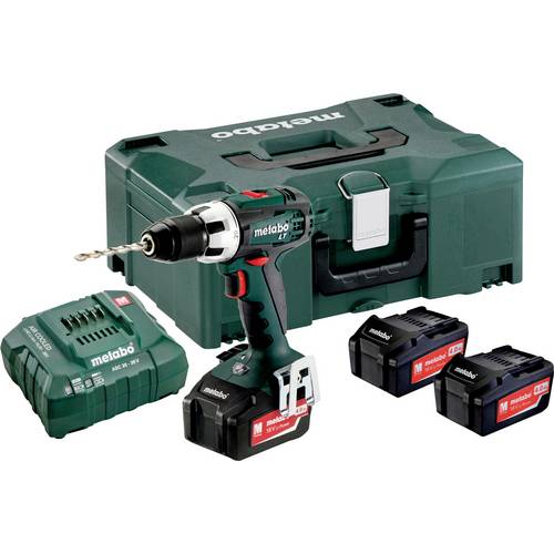 Perceuse-visseuse sans fil Metabo BS 18 LT SET 602102960 18 V 4.0 Ah Li-Ion + 3 batteries, + chargeur, + mallette