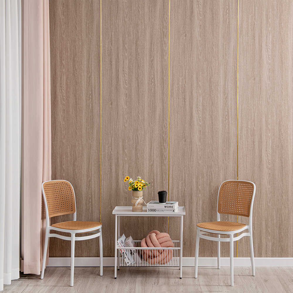 Rotolo di carta da parati autoadesiva originale effetto legno