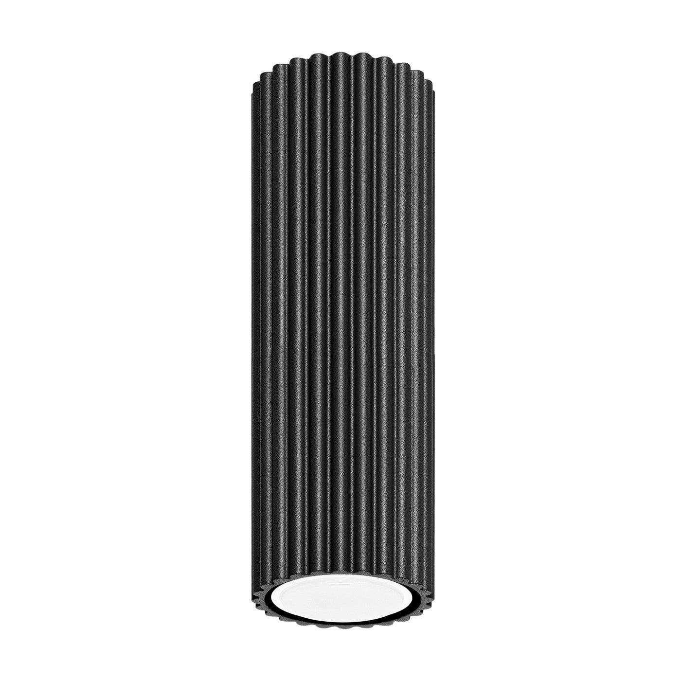 Reflektor sufitowy spot natynkowy Karbon okrągły czarny 1xGU10x10W wym: 20 x 6,5 x 6,5 cm aluminium Sollux Lighting