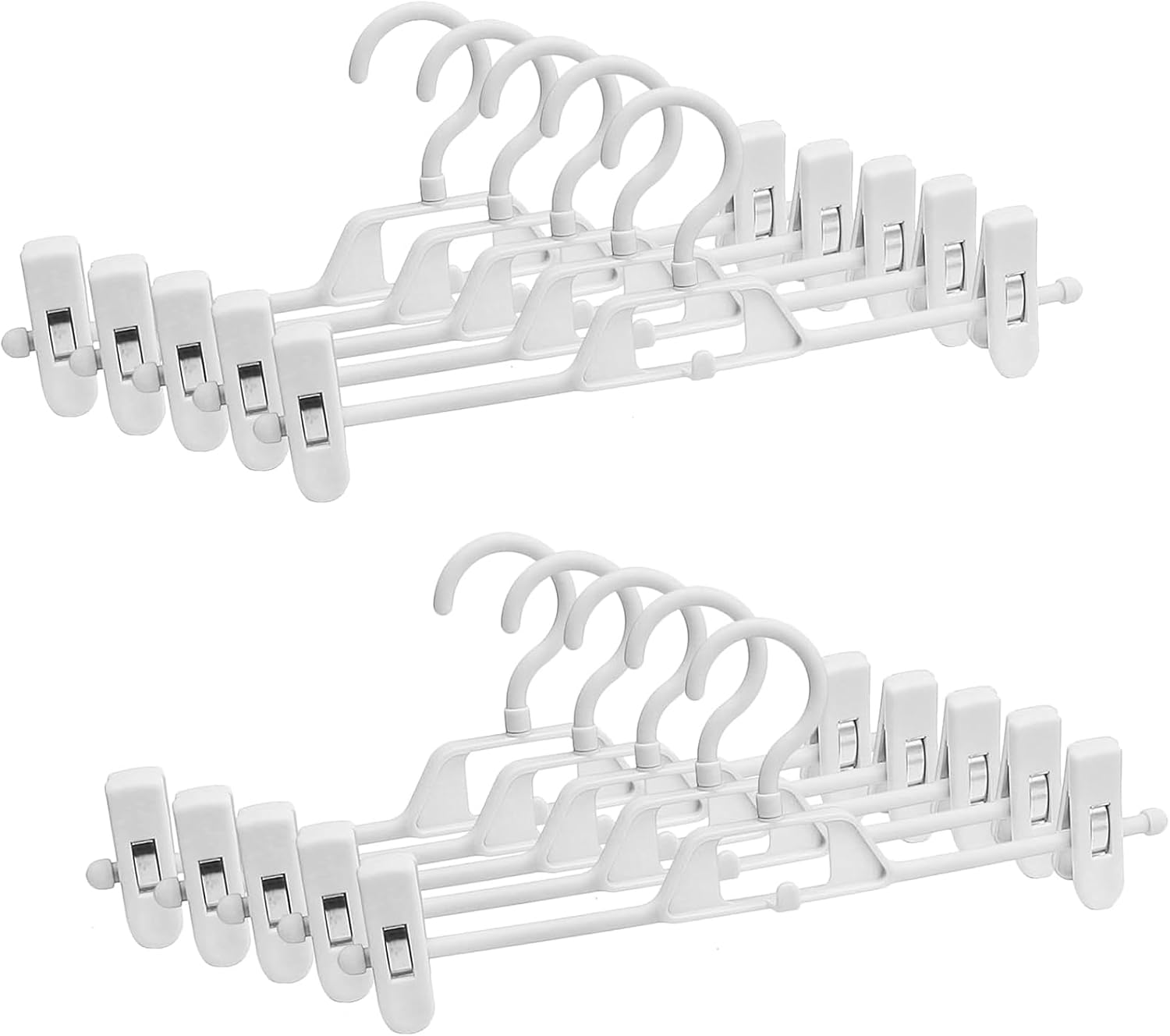 Grucce, grucce salvaspazio per gonne con ganci girevoli a 360°, grucce con clip regolabili, grucce per cappotti, grucce per jeans (confezione da 10, | Leroy Merlin Grucce, grucce salvaspazio per gonne con ganci girevoli a 360°, grucce con clip regolabili, grucce per cappotti, grucce per jeans (confezione da 10, | Leroy Merlin