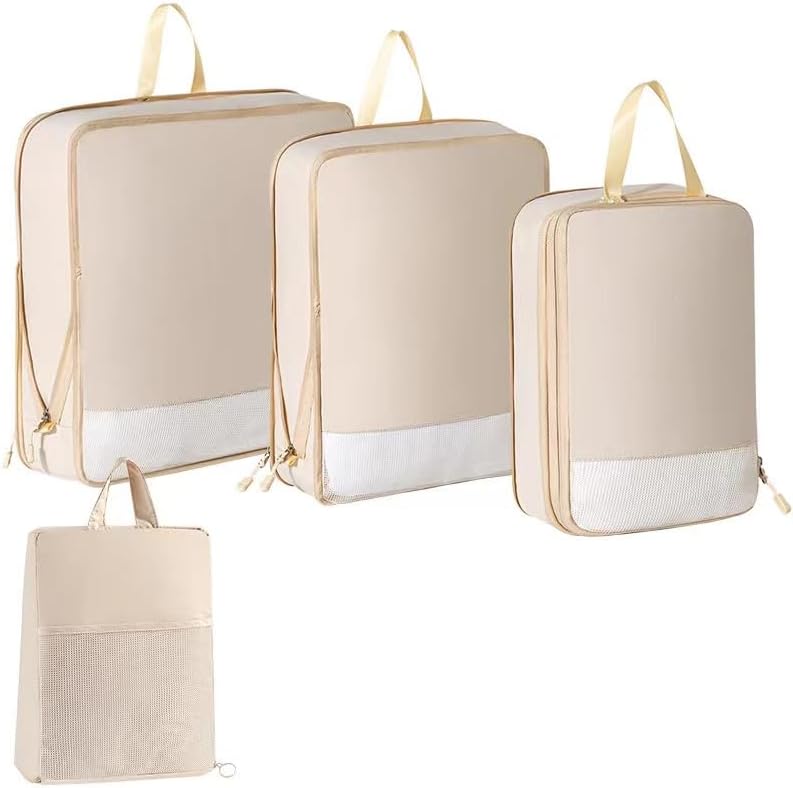 Lot de cubes de compression pour valises, sac de rangement de