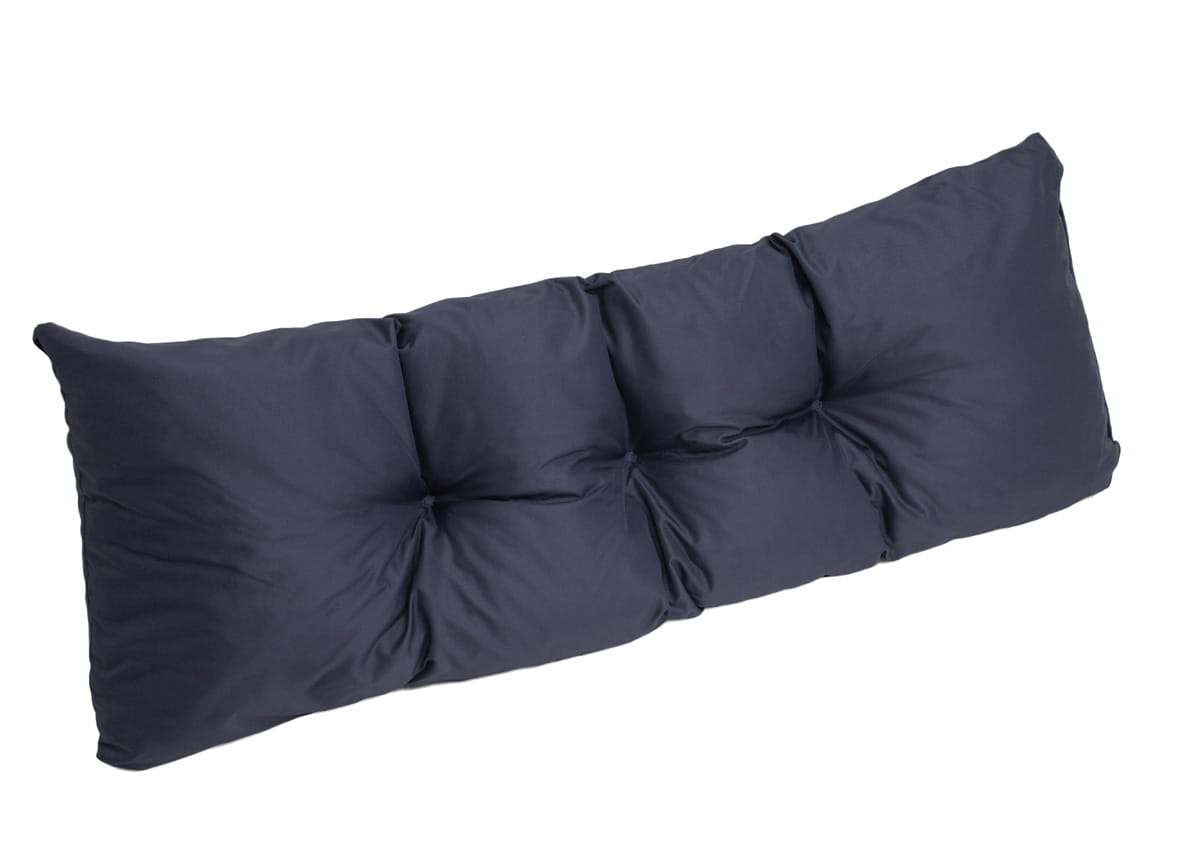 Cojín de palets 120x40cm | cojín de asiento | cojín de suelo para niños | cojín de jardín | cojín de banco | azul oscuro
