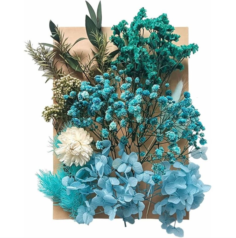 Set Fiori Secchi Naturali Per Resina E Candele | Miscuglio Colorato Per Scrapbooking E DIY | Confezione Per Artigianato - 3