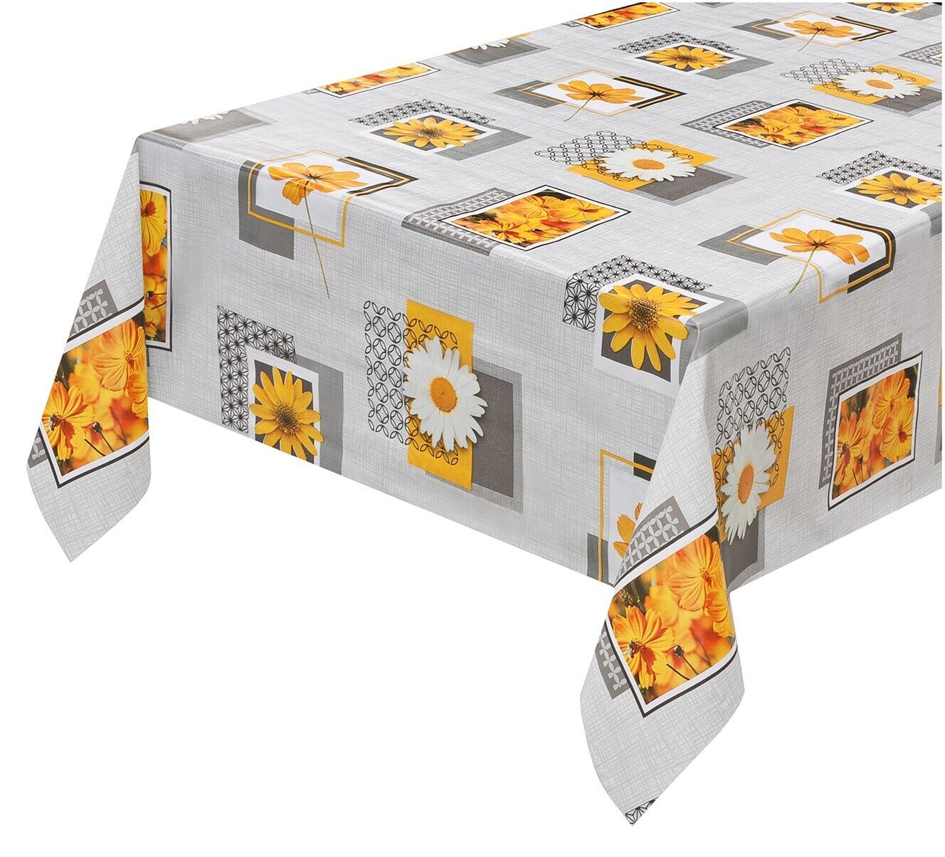 Mantel Rectangular De Poliéster Lavable, Resistente A Las Manchas Y A Las Arrugas, Mantel Decorativo De Tela Para Mesa De Comedor, Fiestas De Bufé Y Camping (54 X 108 Pulgadas, Flor