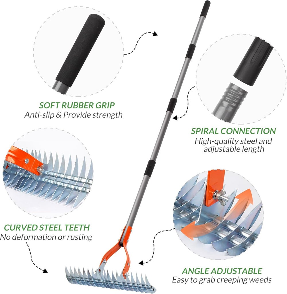 KOTARBAU® Mini Coltivatore A 5 Denti Artiglio Da Giardino - Foto 7