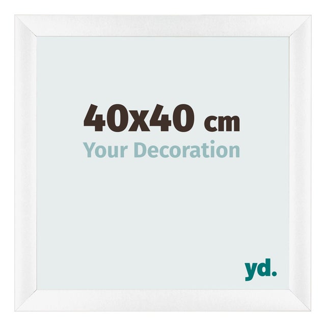 Cadre Flottant 40x40 cm - Blanc Mat - MDF - Lyon