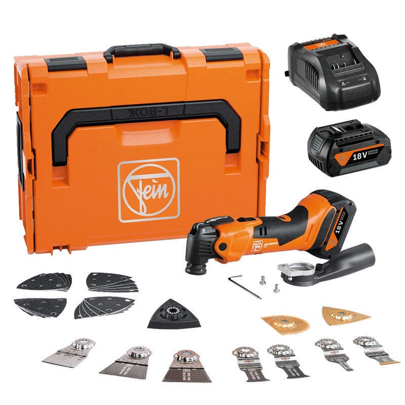 Fein AMM 500 18v Cordless Starlock Plus MultiMaster Body Only In Carry Case 71293362000 | Power