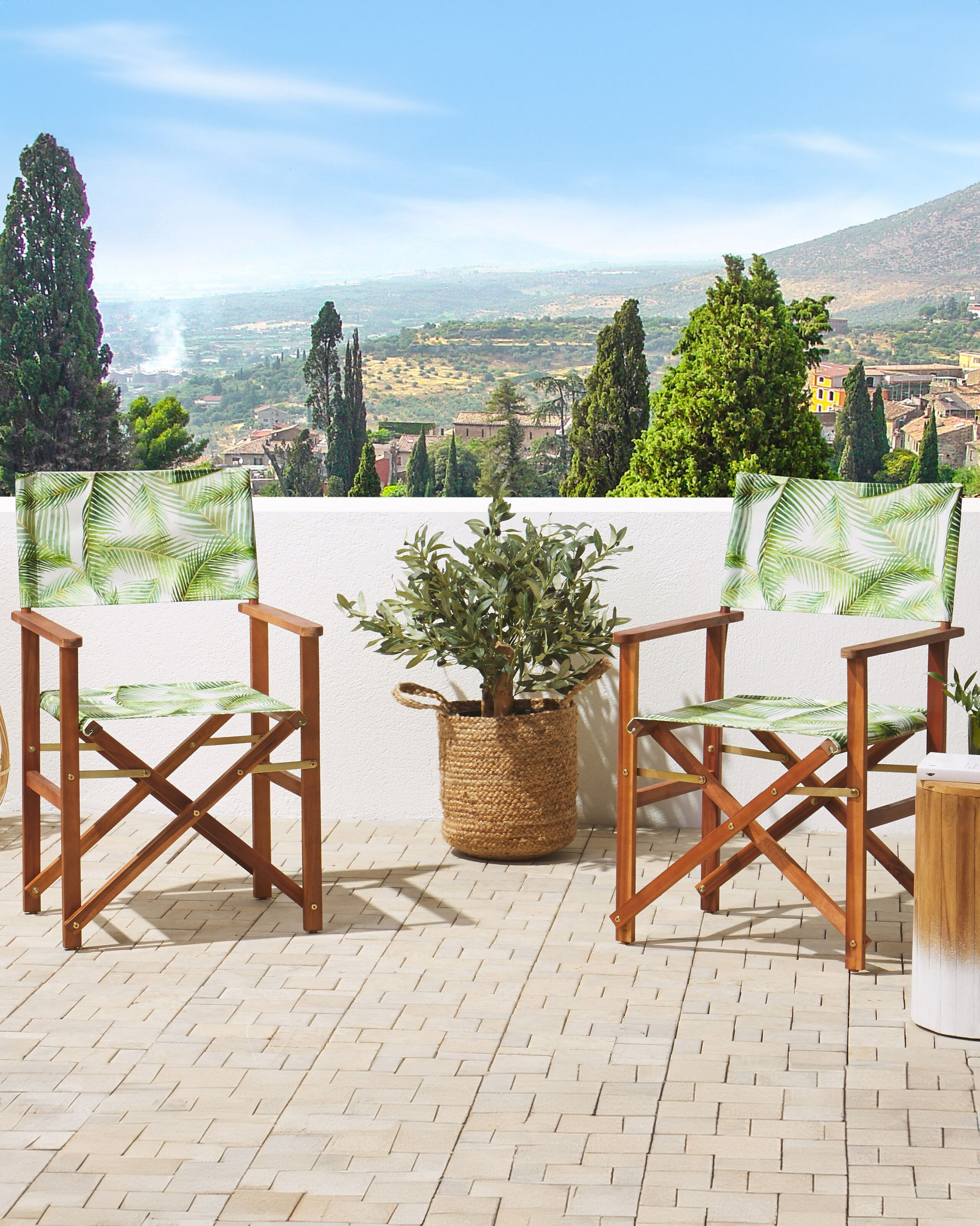 Set di 2 sedie da giardino CINE Legno d'acacia Verde chiaro - 2