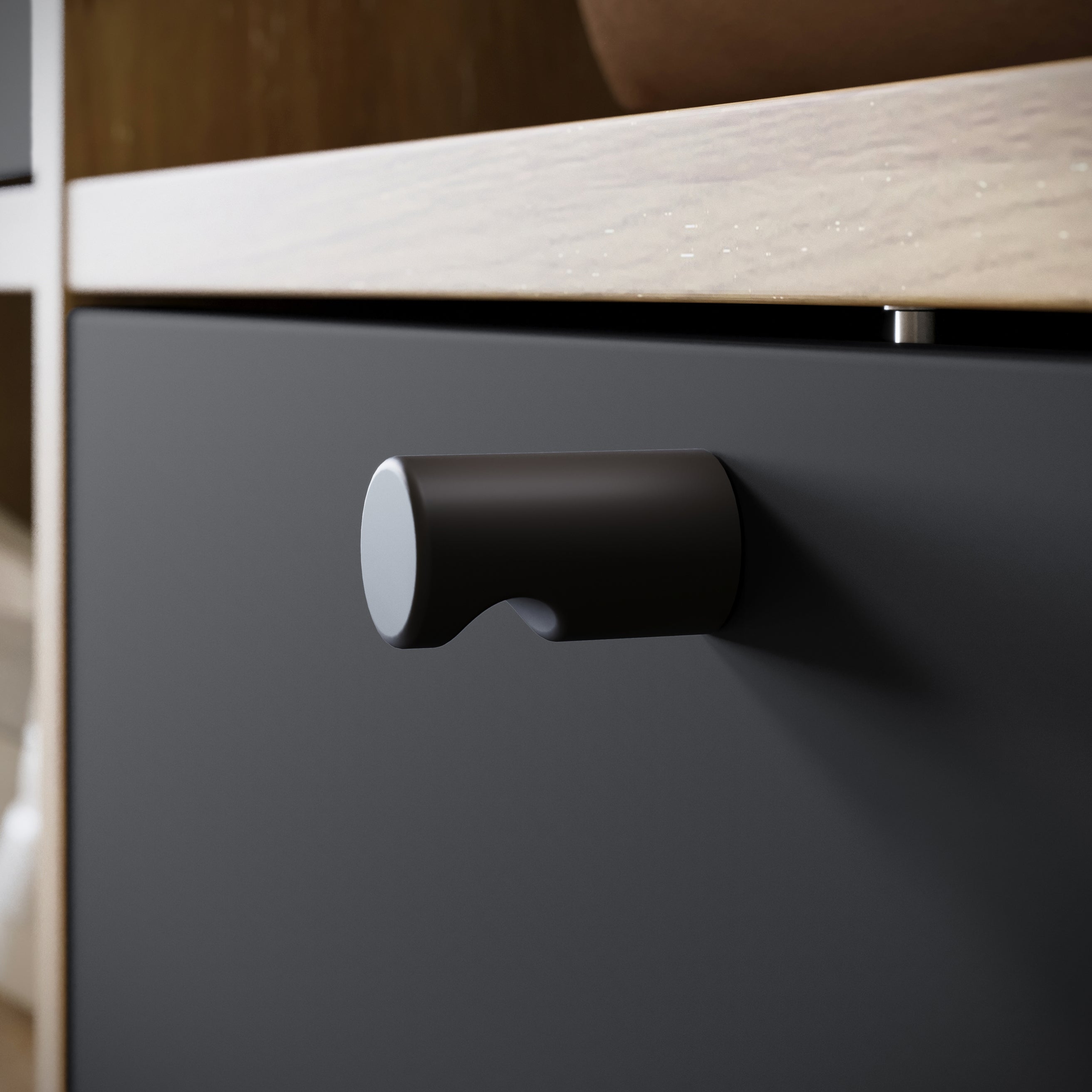 Minio go for it, Ensemble vestiaire DAFNI avec miroir 90x190x33, artisan/noir - 5