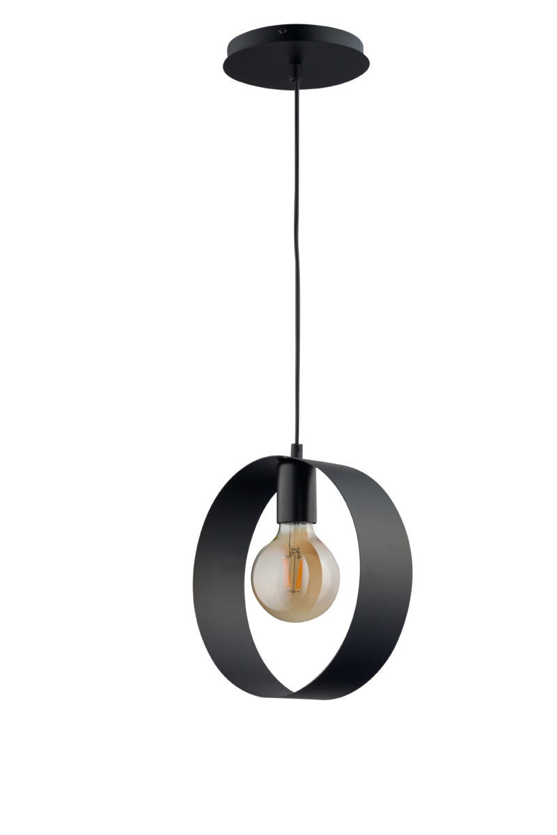 Lampa wisząca Happy czarna 1xE27x15W dekoracyjna wym: 100 x 25 x 16 cm metal SIGMA
