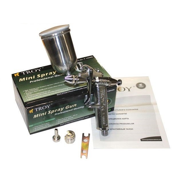 Pistol de vopsit cu aer comprimat Troy 18609, O0.5 mm, mini pistol