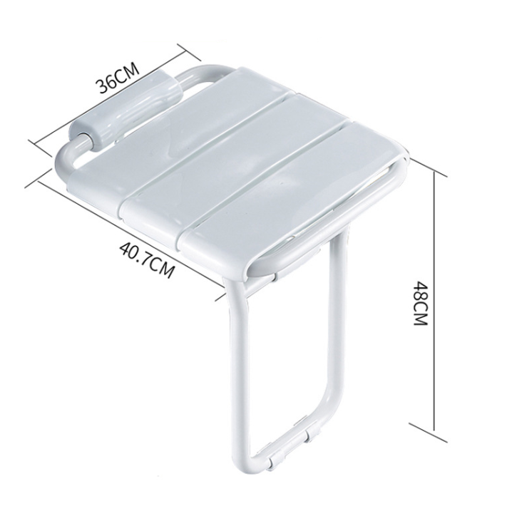 Tabouret muraux Pliable Salle de Bain Tabouret de siège de Douche Chaise Pliante Chaise d'allée antidérapante pour Personnes - 5