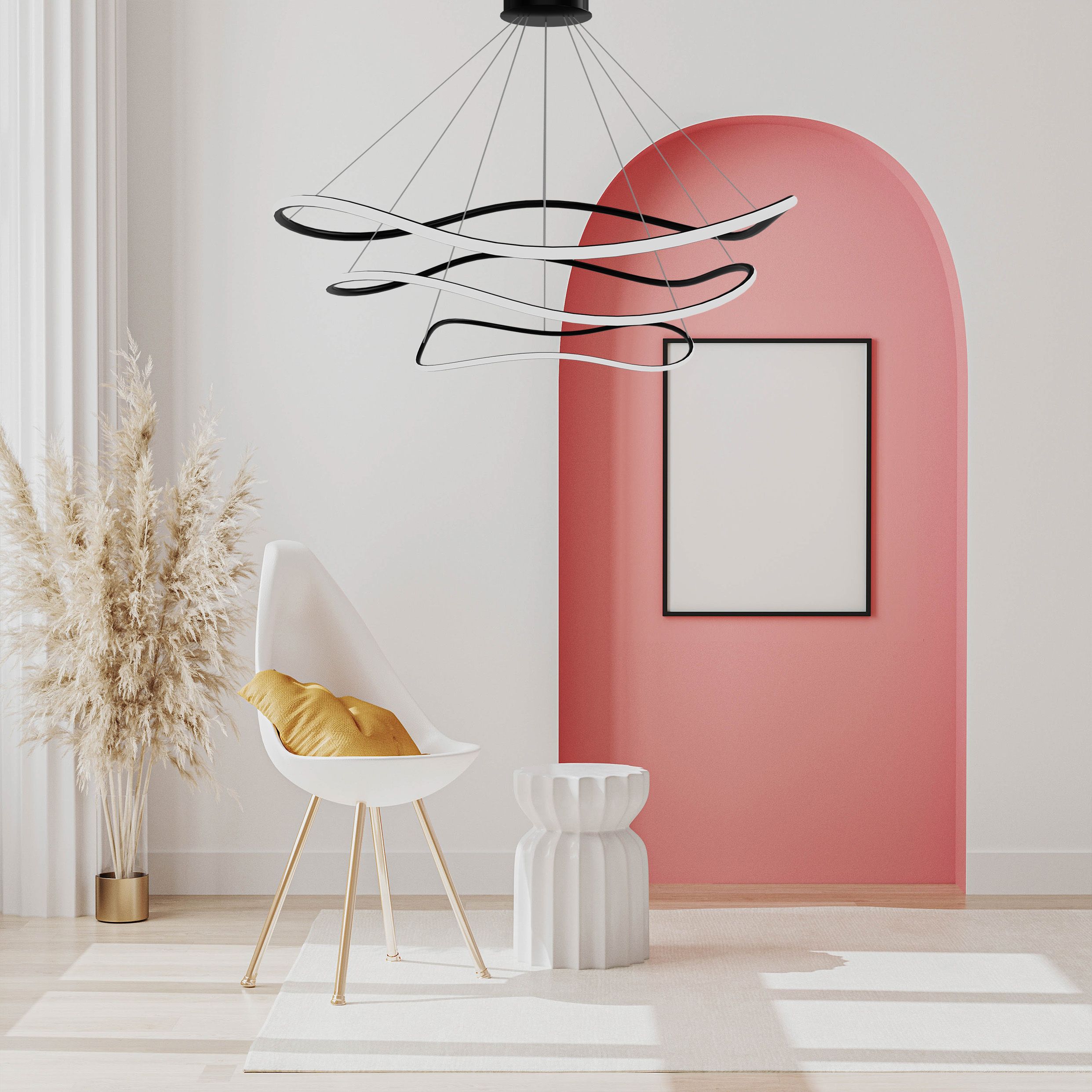 Lampa Sufitowa Wisząca Toolight Lhj016-Cp3 Black Czarny - 3