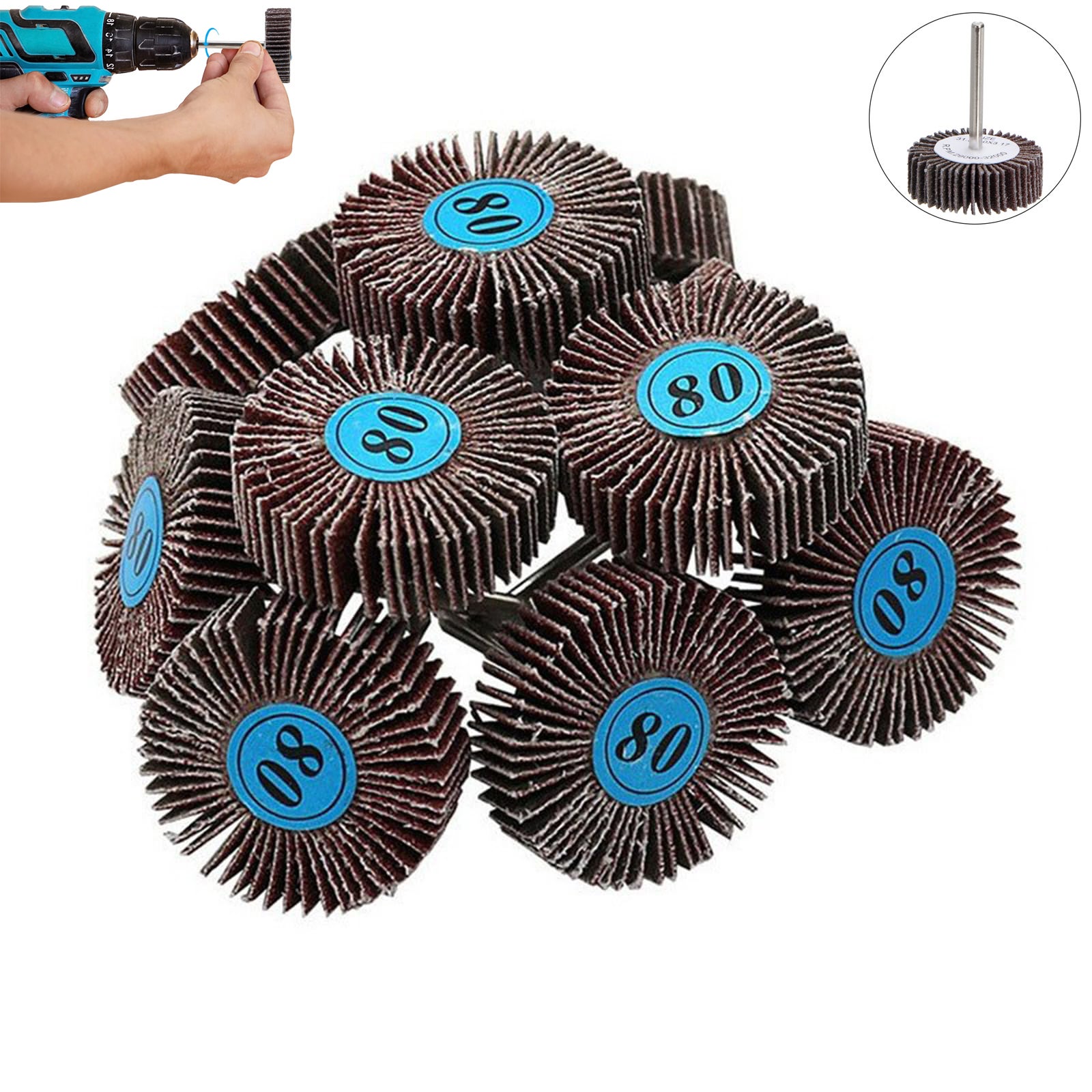 Pack De 9 Disques à Meuler Husqvarna Pour Béton Dur - Grain 30/40, Compatible 110V