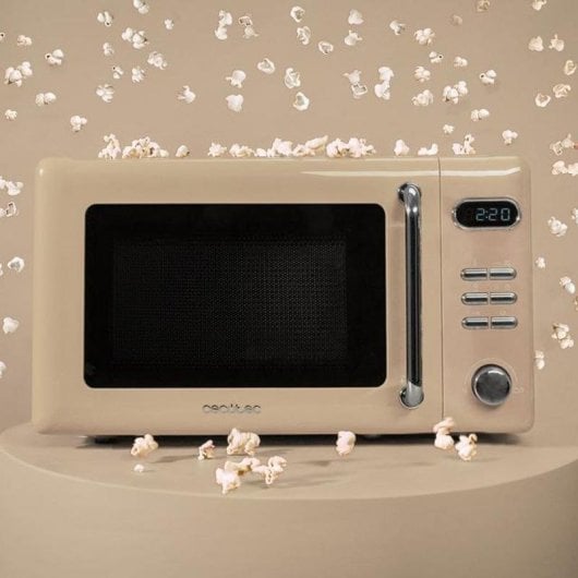 Microondas Retro 20L 700W CECOTEC ProClean 5110 Retro Beige 1714 Beige - 8