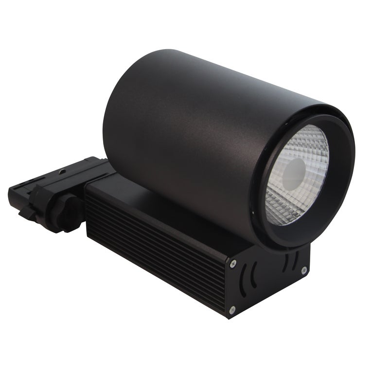 Reflektor LED szynowy 3-fazowy Oro 30W 4000K 24° lampa do szyn regulowany spot czarny MasterLED