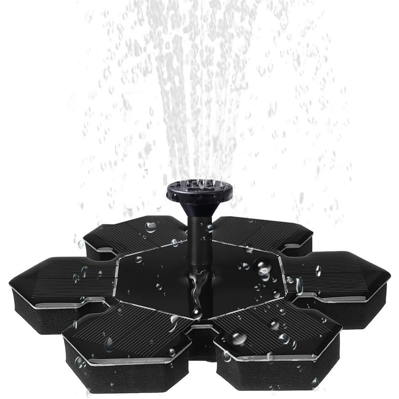 Fontanna solarna, poidełko dla ptaków, fontanna kwiatowa, pompa wodna zasilana energią słoneczną, fontanna ogrodowa, dekoracja ogrodu